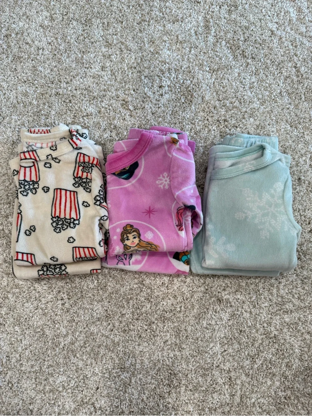 Girls Fuzzy Pajamas Set
